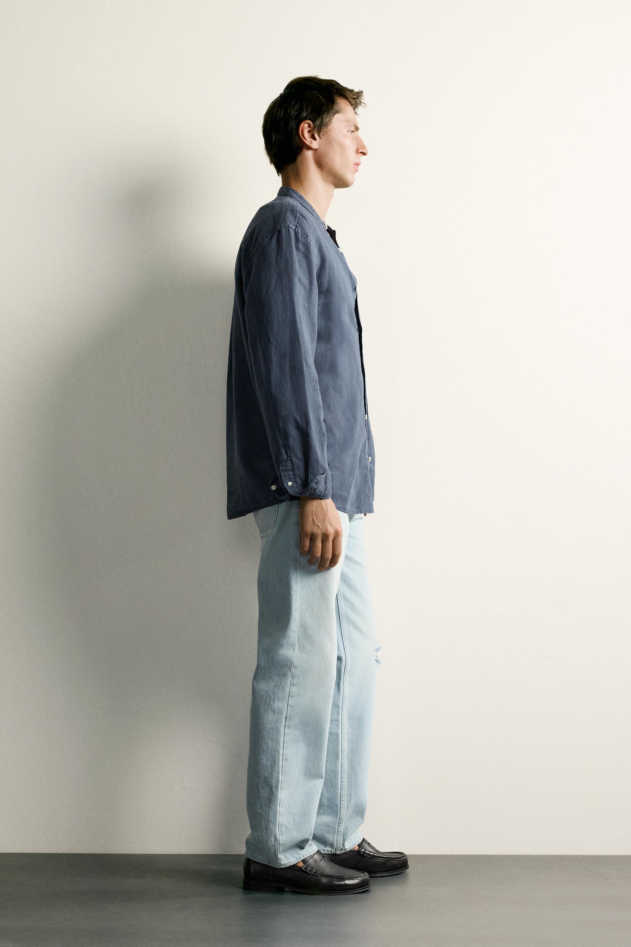 LINEN COTTON RELAXED FIT SHIRT
